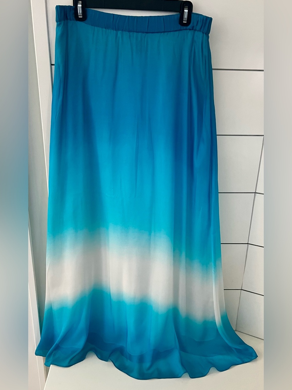 Women’s Blue Ombre Maxi Skirt